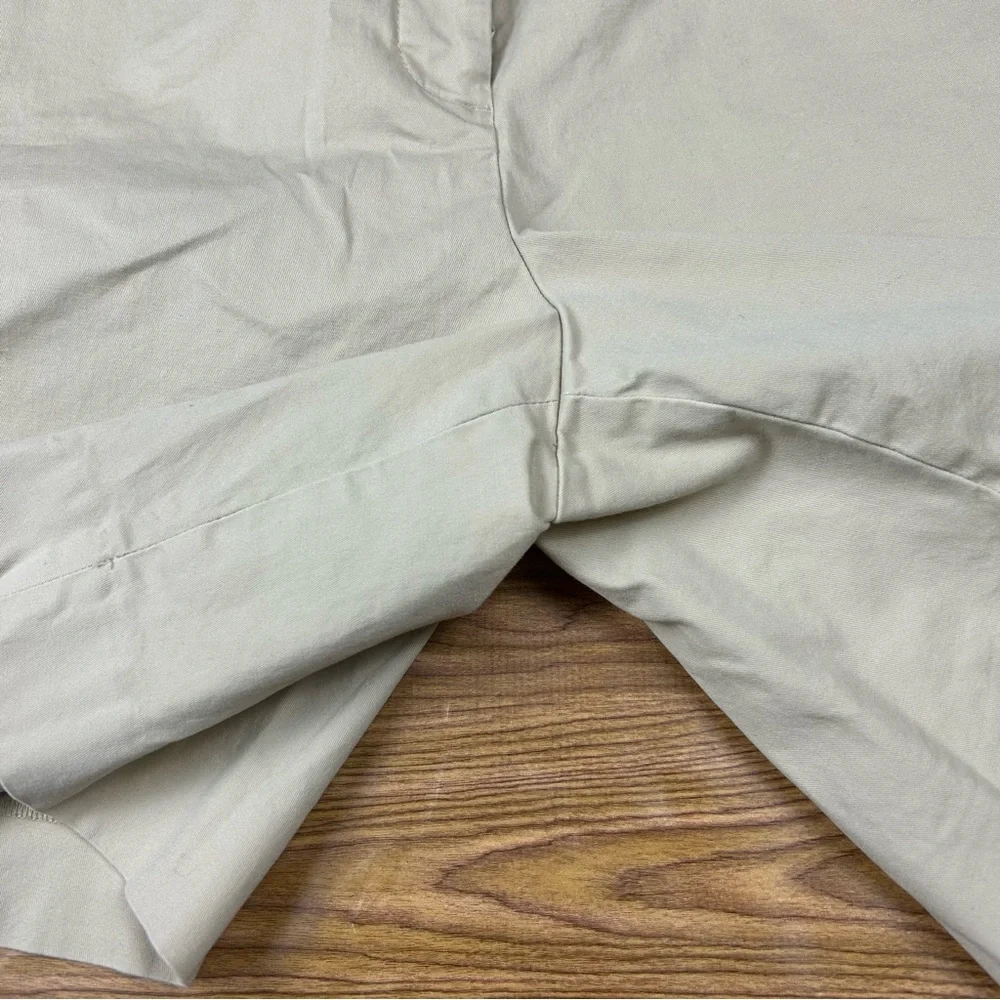 Talbots Perfect Short Tan Khaki Chino Shorts 6.5” Inseam - Size 16